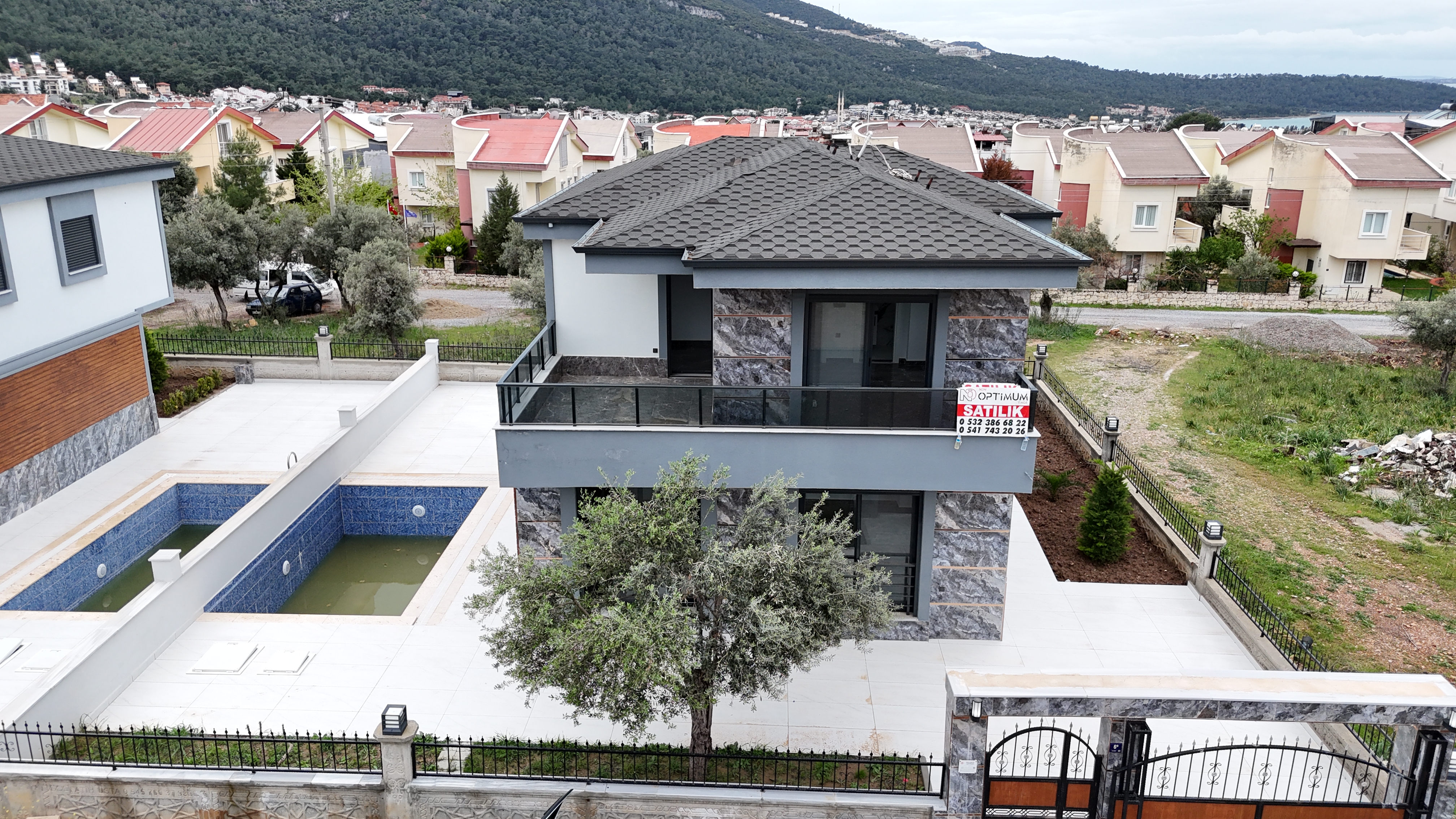 DİDİM AKBÜKTE SATILIK ZEMİNDE YATAK ODALI 4+1 HAVUZLU VİLLA 2